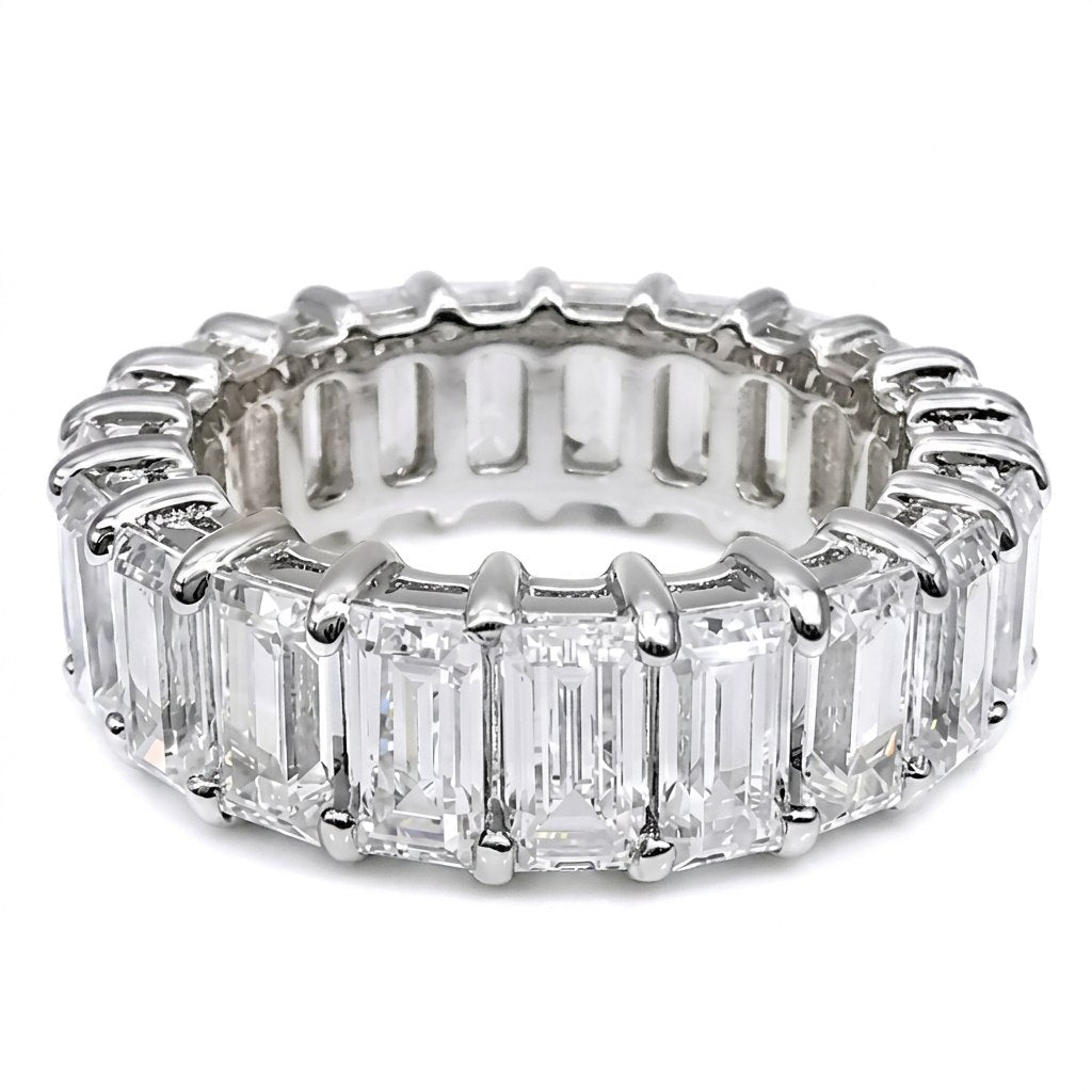 Full Eternity Emerald Cut Band by Natkina