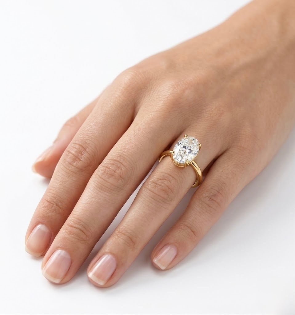 Hailey Bieber Inspired Engagement Ring by Natkina