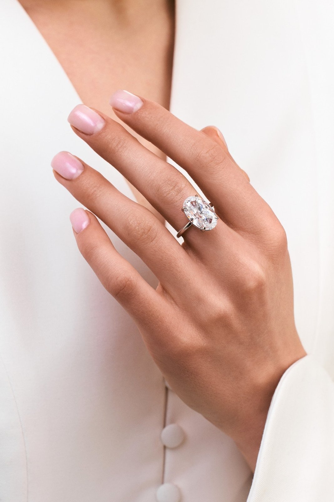 Hailey Bieber Inspired Engagement Ring by Natkina