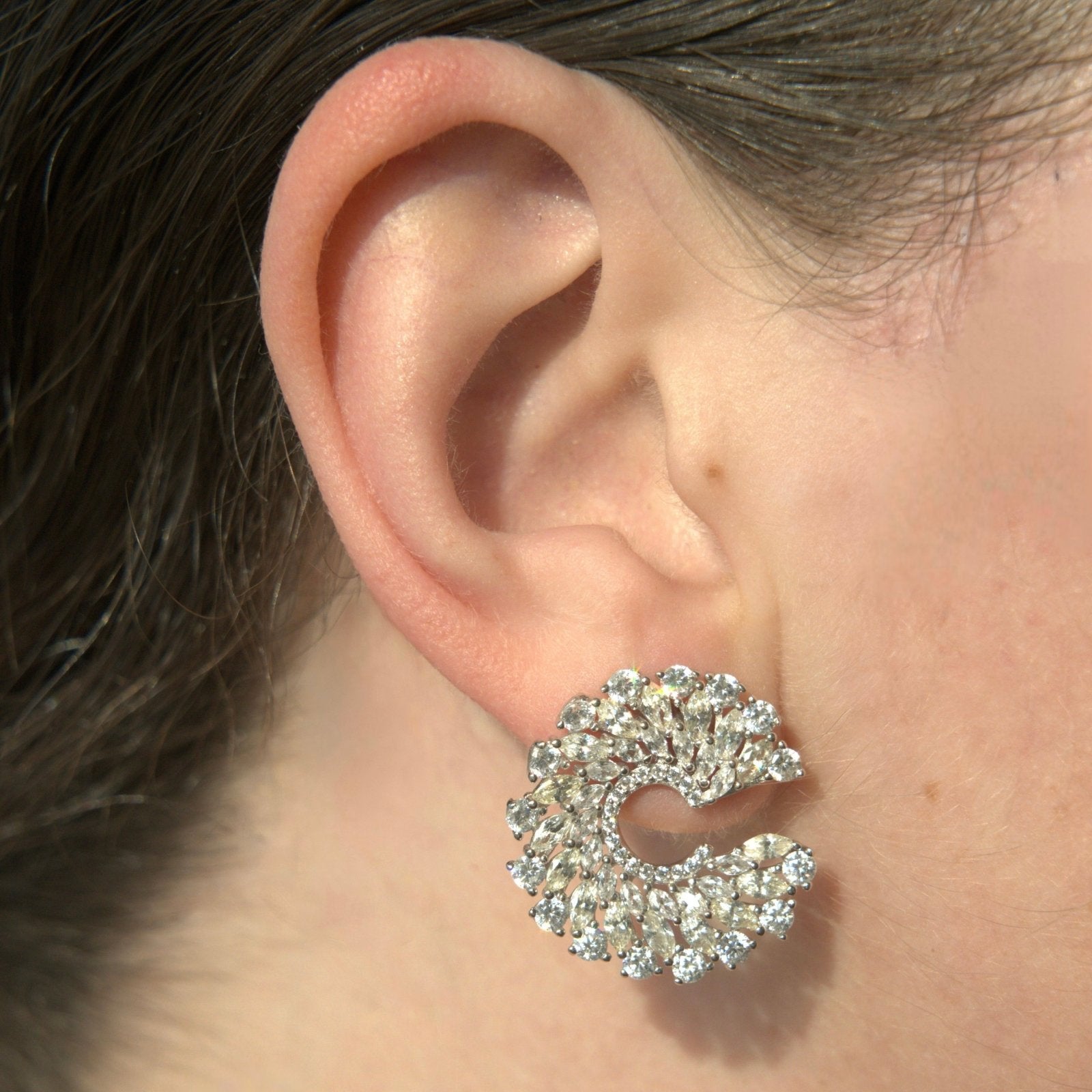 Half Luna Style Earrings by Natkina