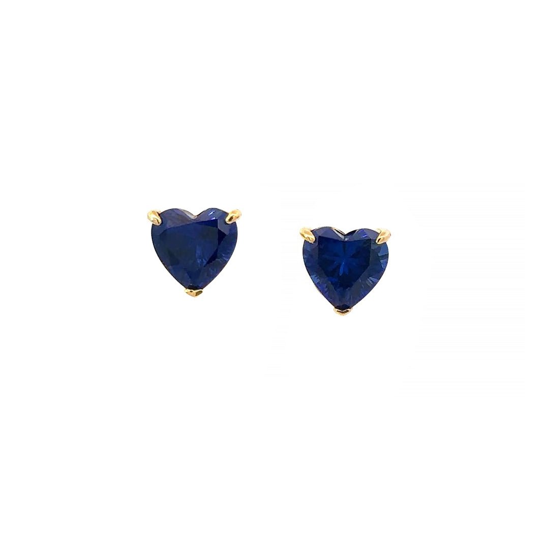 Heart Cut Studs by Natkina