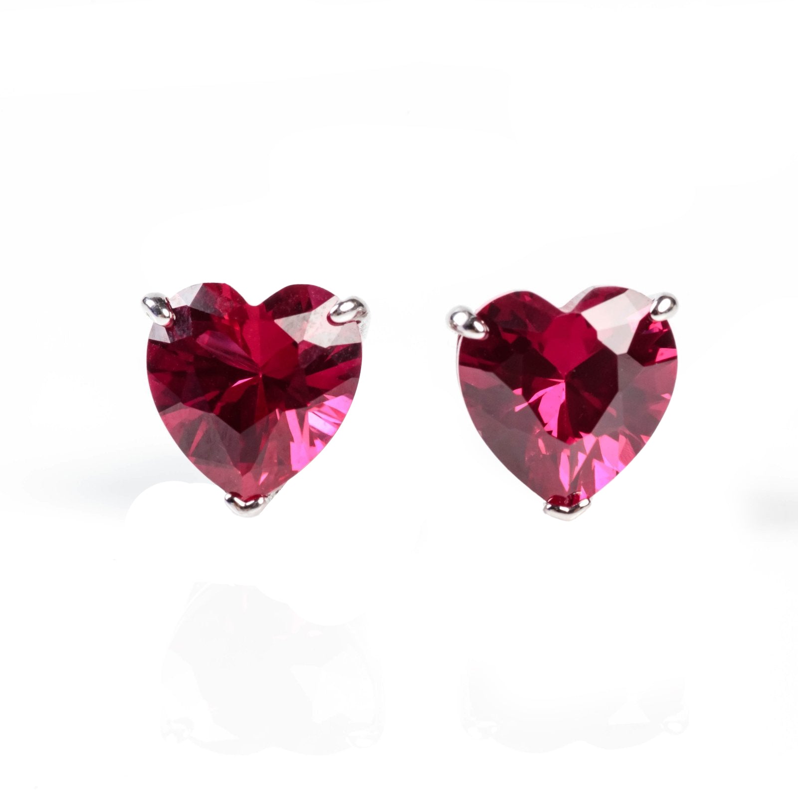 Heart Cut Studs by Natkina