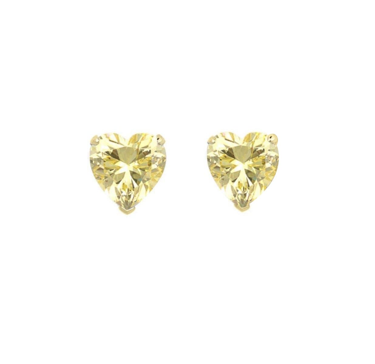 Heart Cut Studs by Natkina