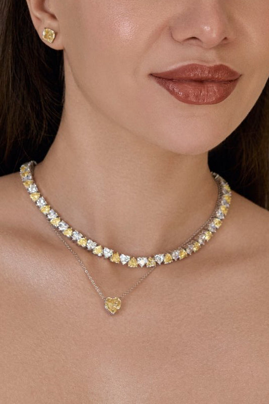 Heart Shaped Tennis Choker by Natkina
