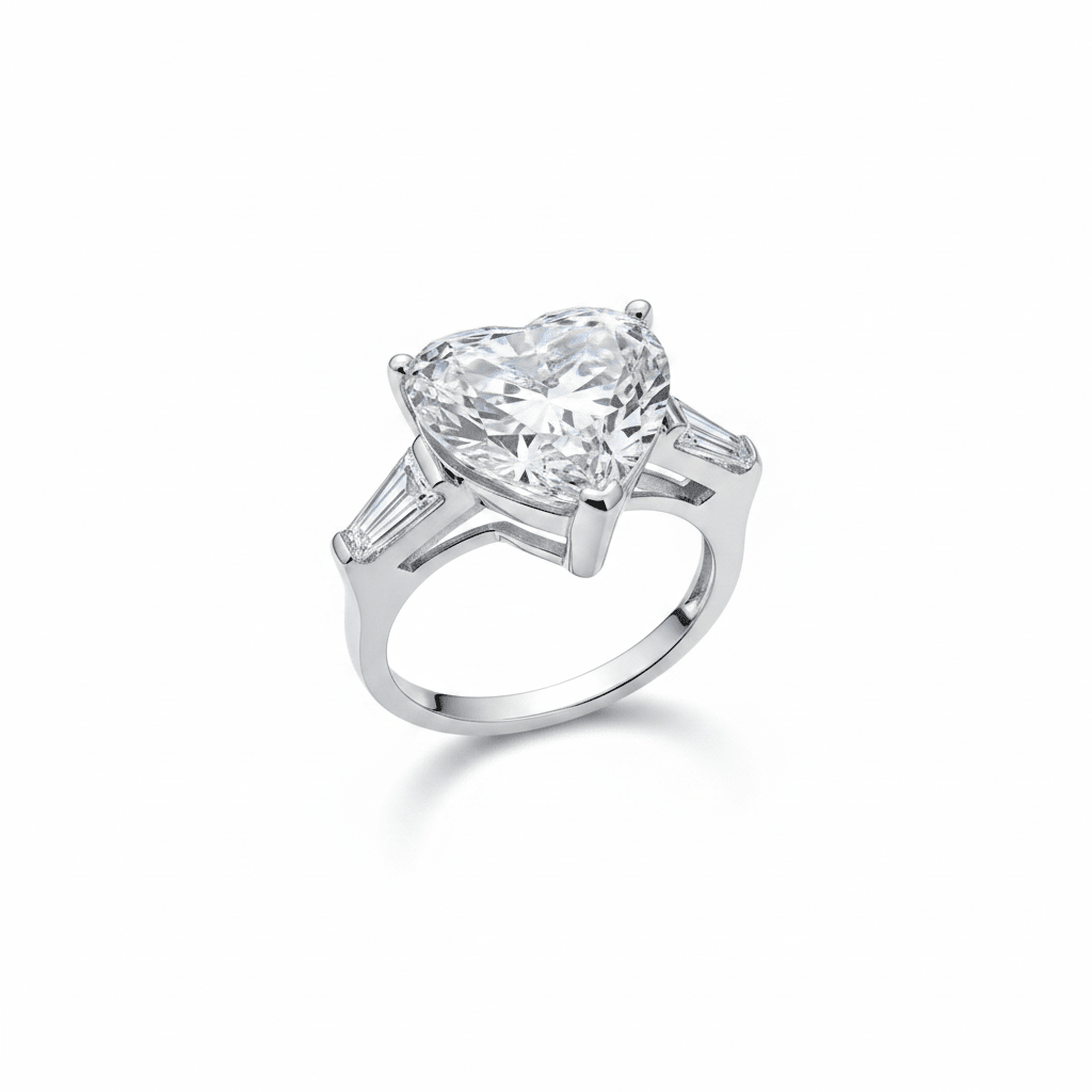 Heart Silver Ring by Natkina
