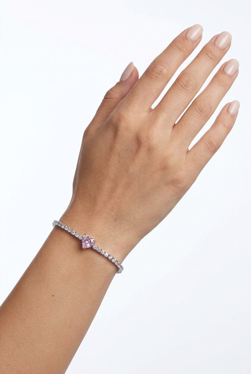 Heart Tennis Silver bracelet by Natkina