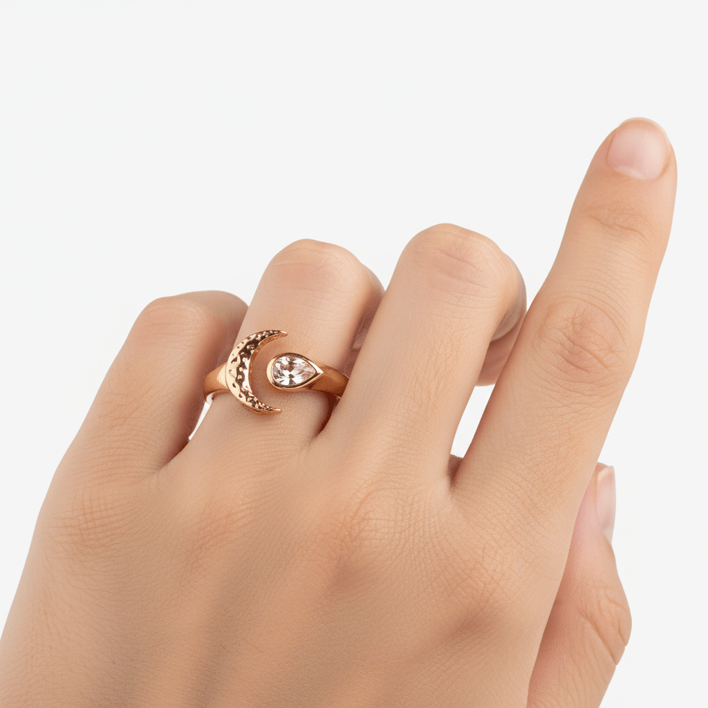 "I Create Miracles" Pink Quartz Ring by Kristina Bazan by Natkina