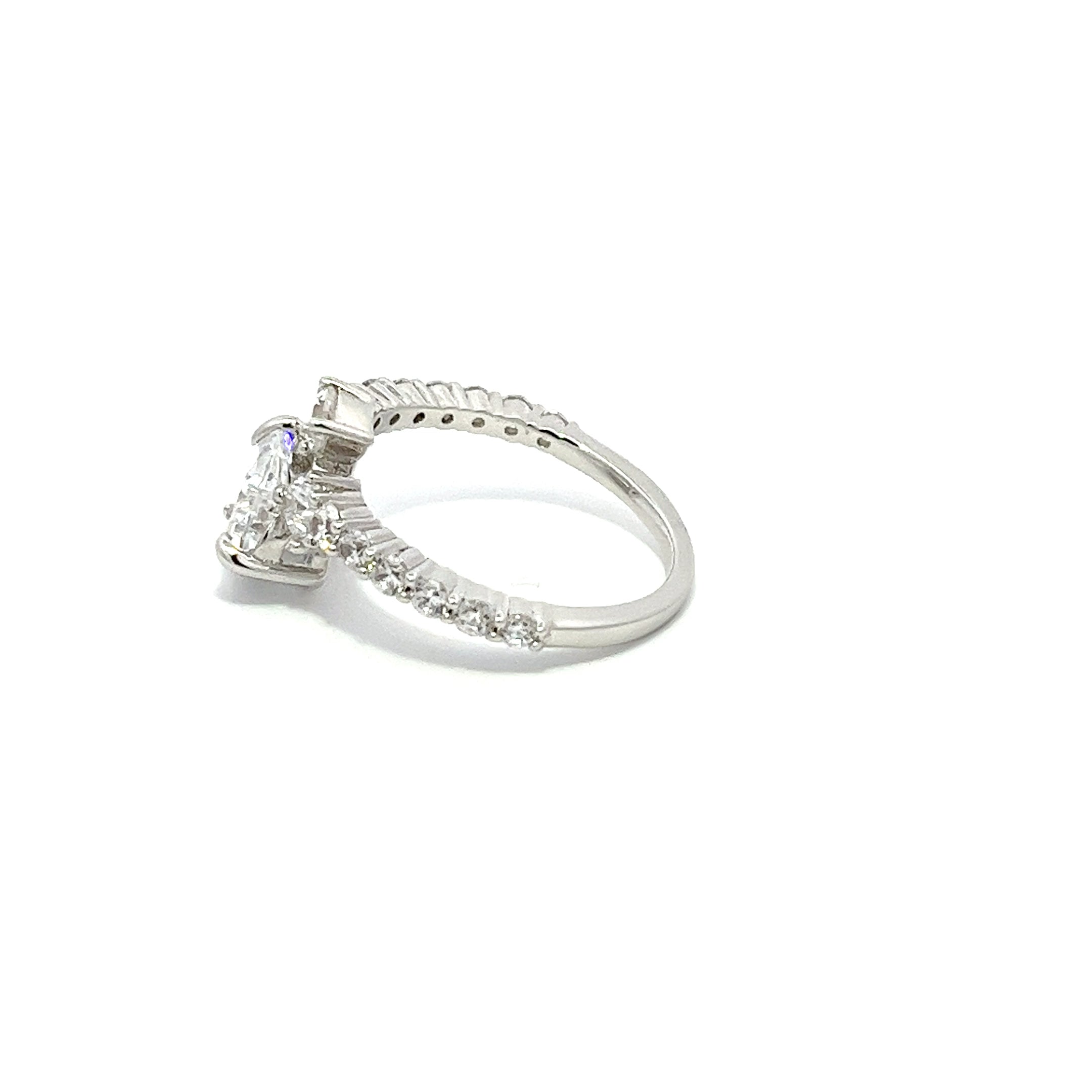 Serptentine Heart Silver Ring