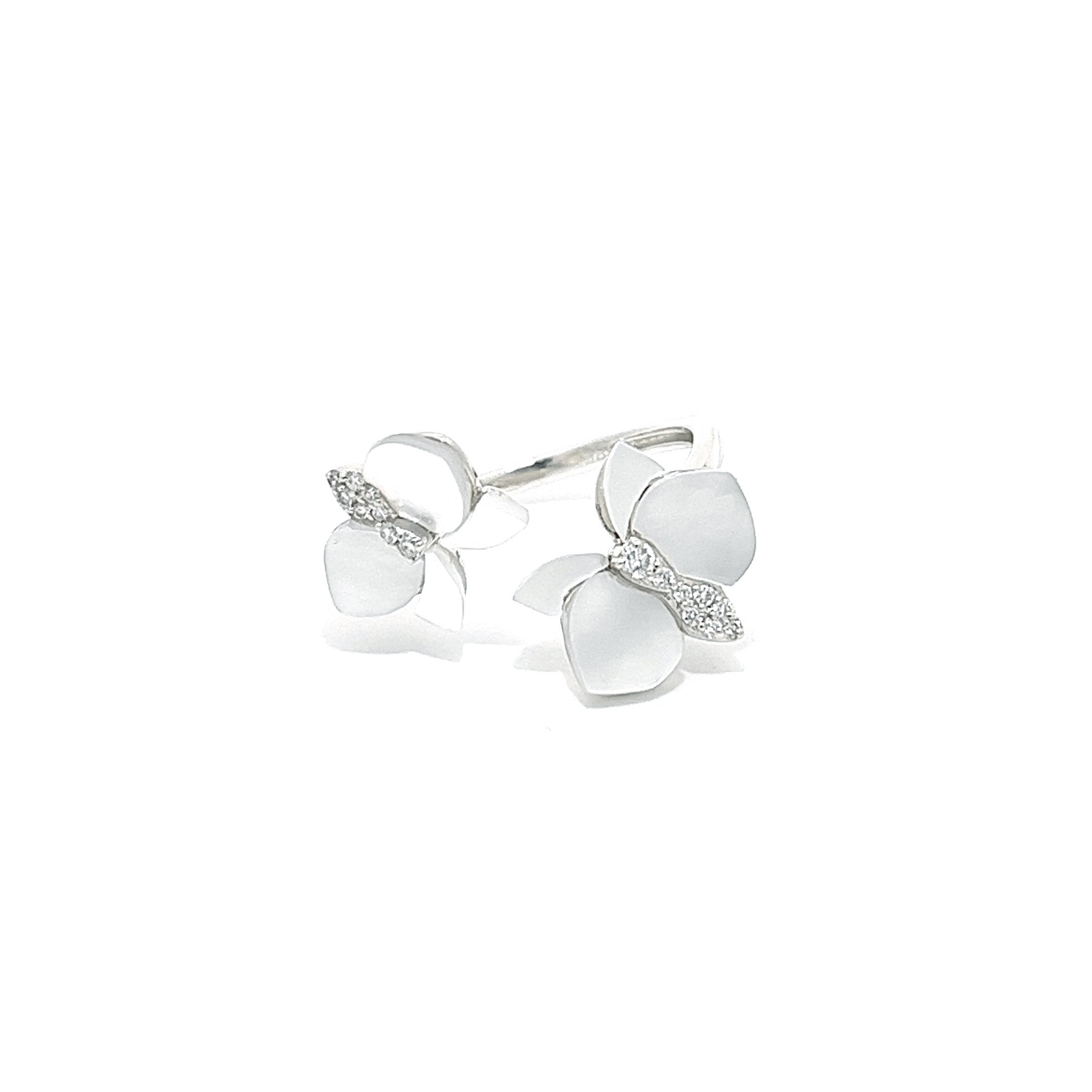 Eternelle Orchid Ring Mother of Pearl White Gold