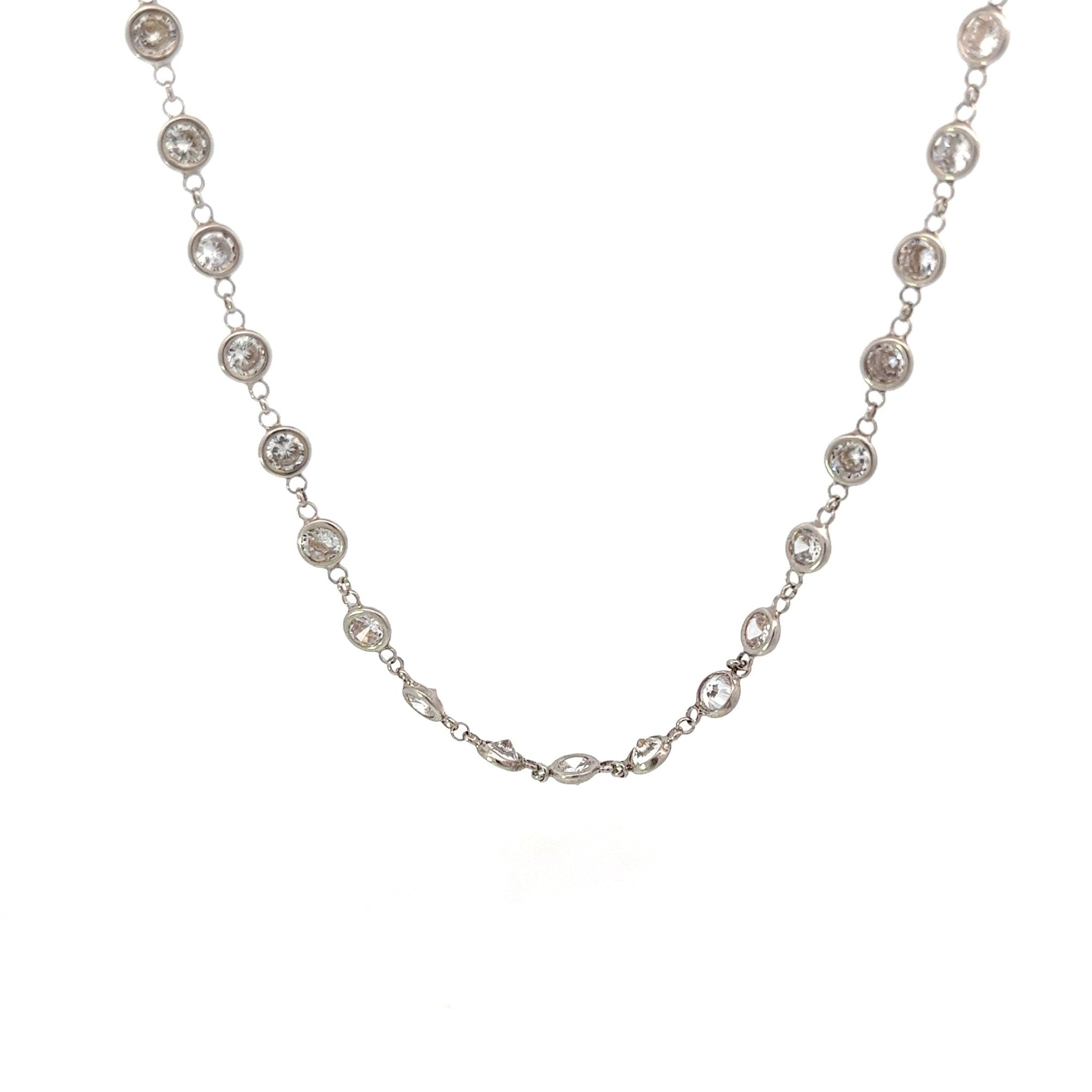 Italian Starburst Diamond Alternative Necklace by Natkina