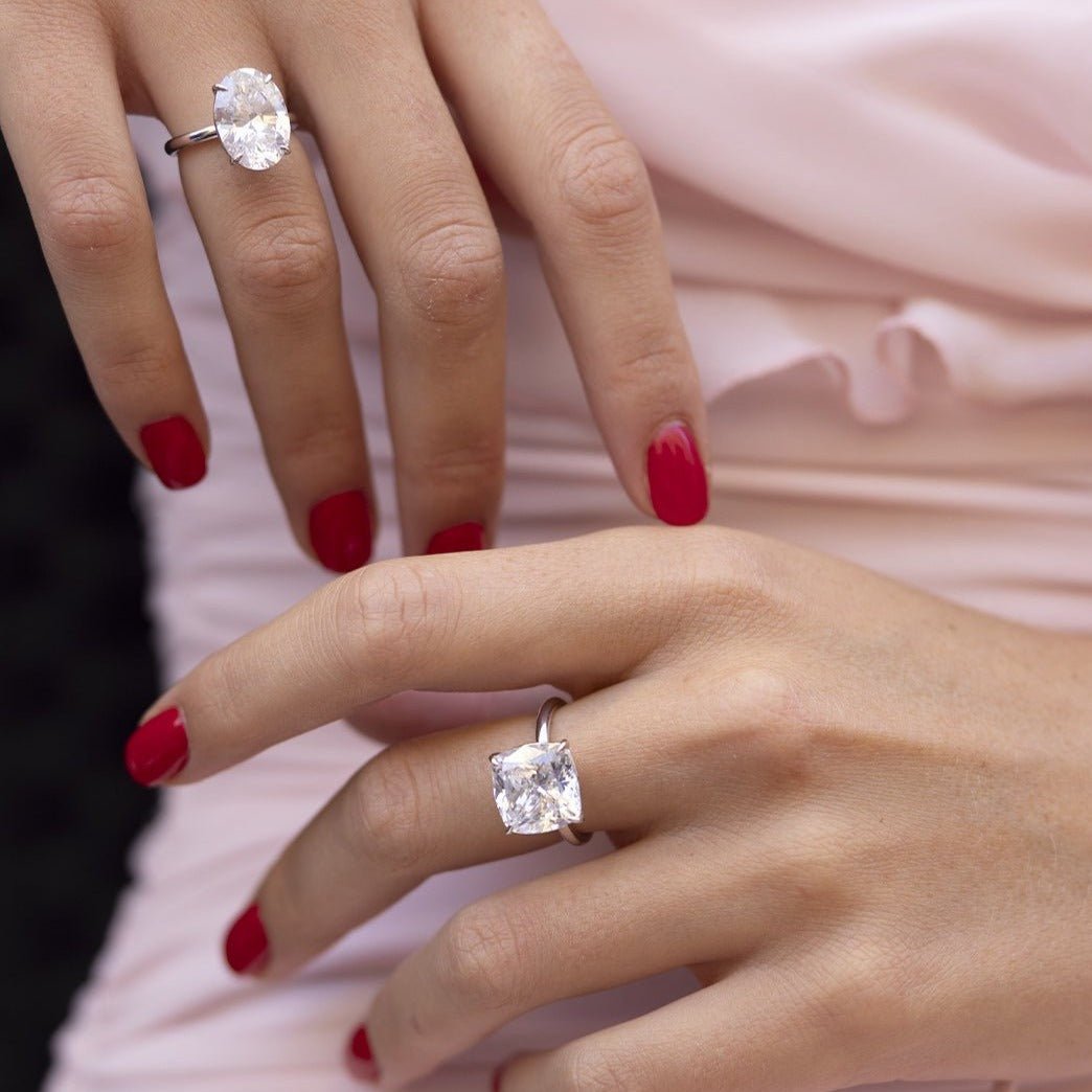 Lovely Oval Cut Silver Ring by Natkina