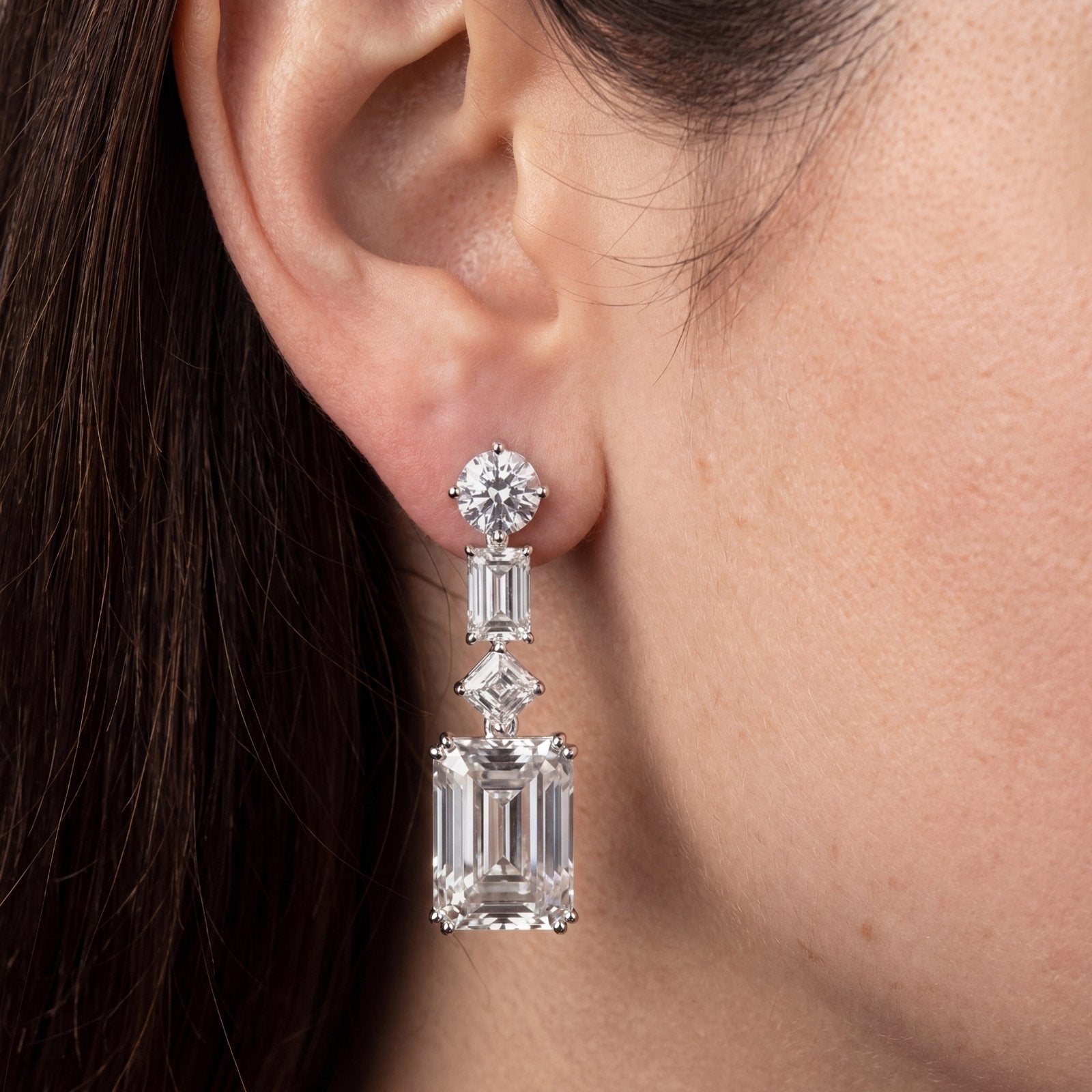 Midnight Geometry Earrings by Natkina