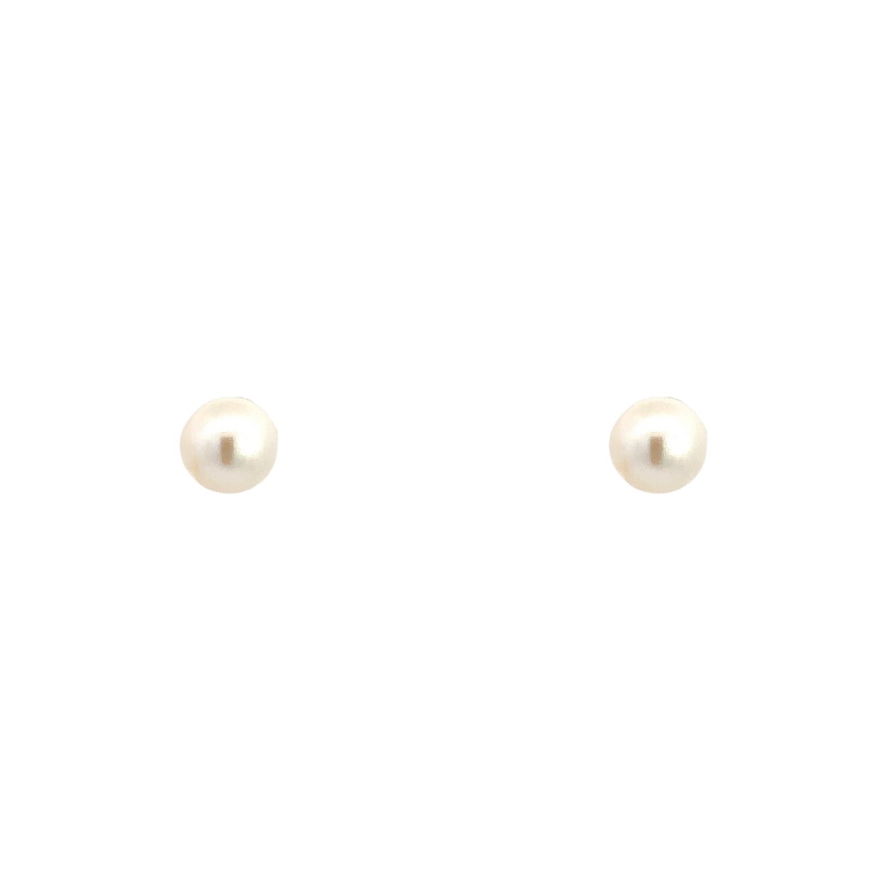 Mono Pearl Silver Stud Earrings Body Shape Collection by Natkina