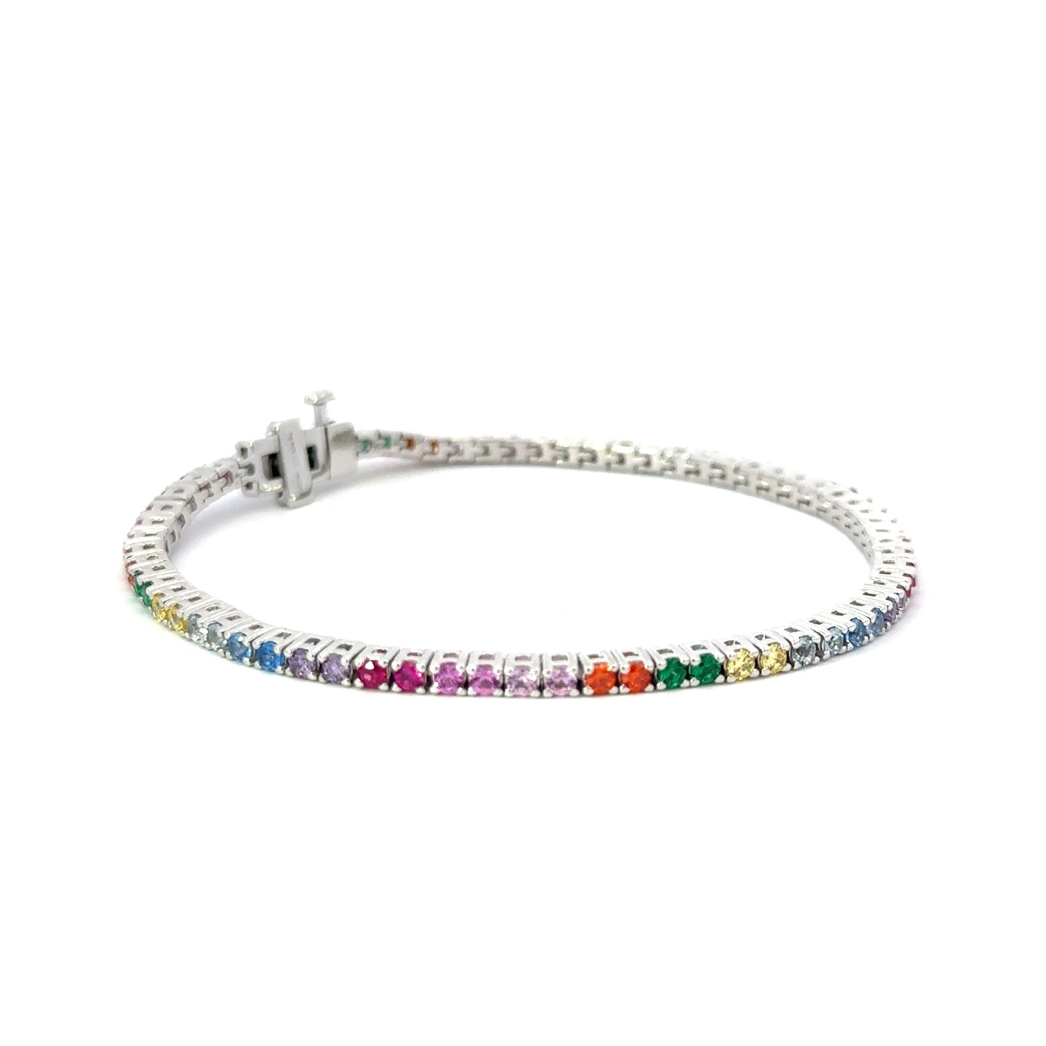 Multicolored Tennis Bracelet by Natkina