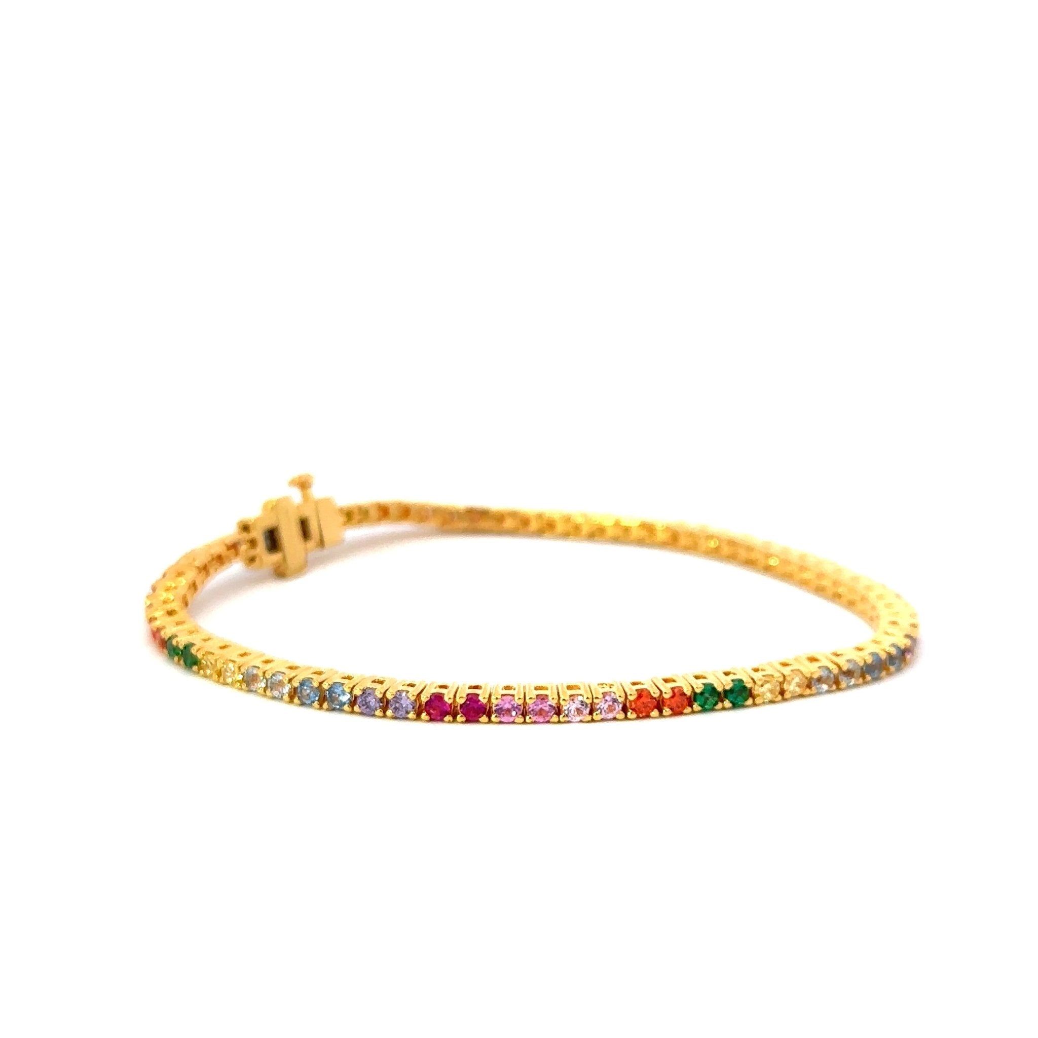 Multicolored Tennis Bracelet by Natkina