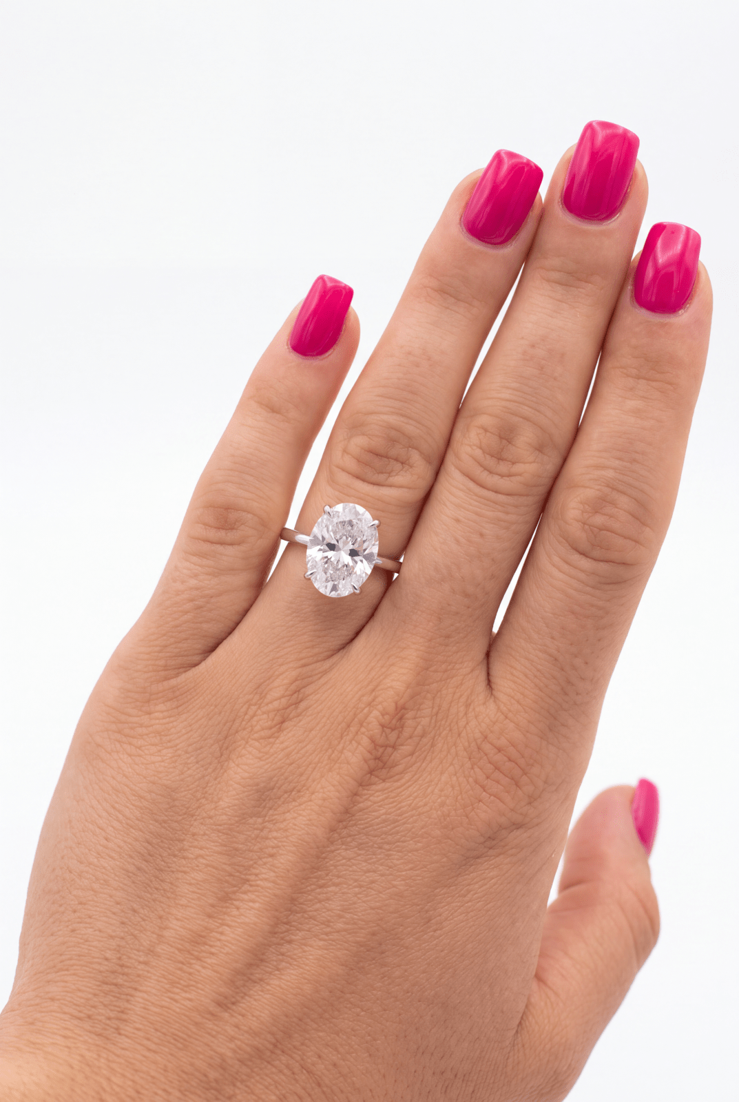 Oval Cut Silver Ring 14x10mm by Natkina