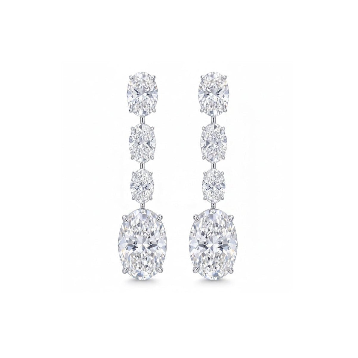 Oval Grace Drops Earrings by Natkina