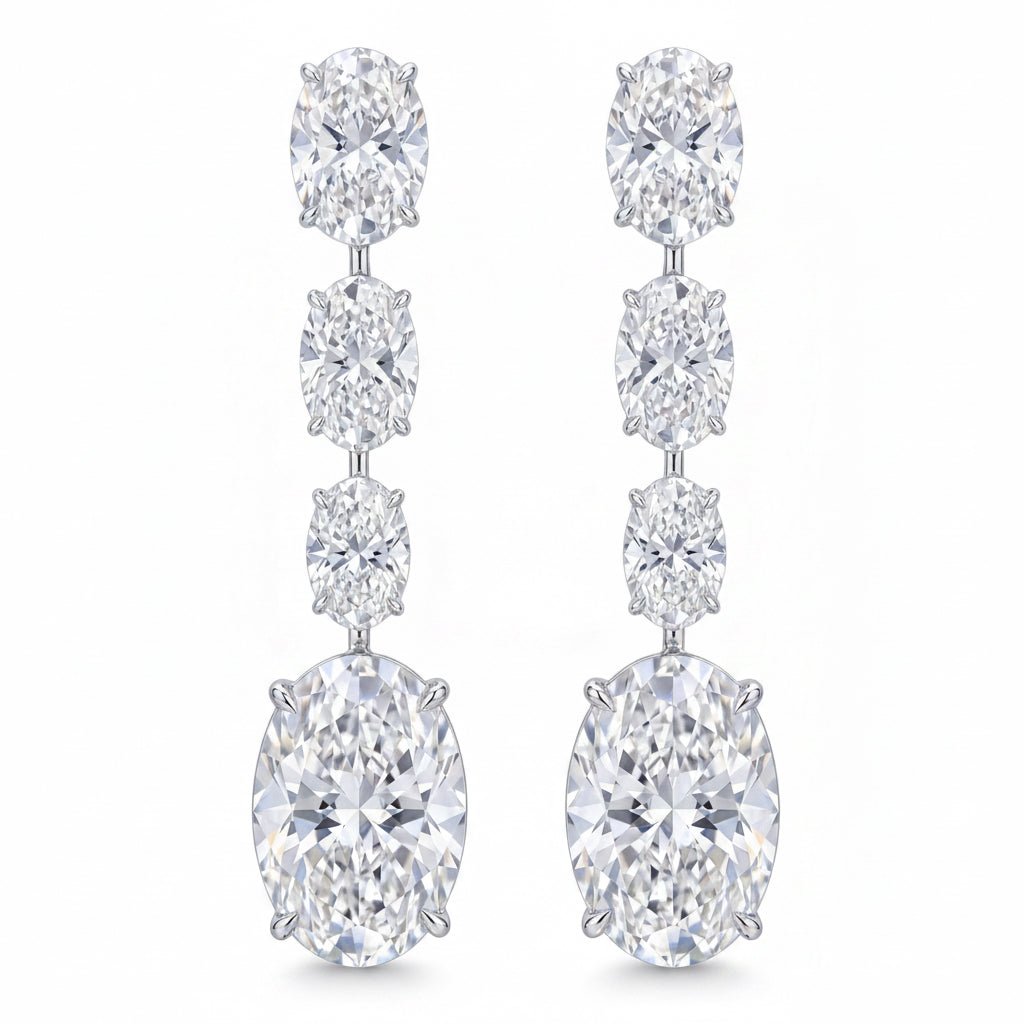 Oval Grace Drops Earrings by Natkina