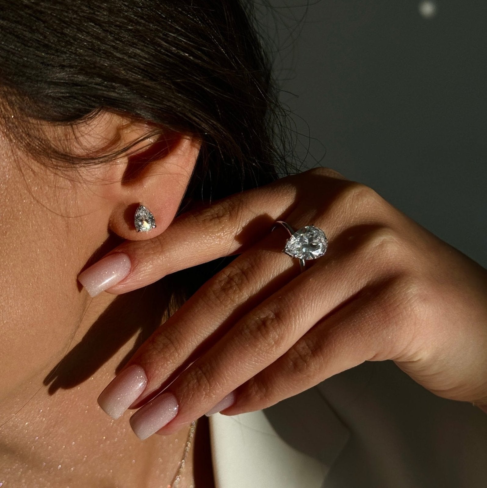 Pear Stud Earrings by Natkina