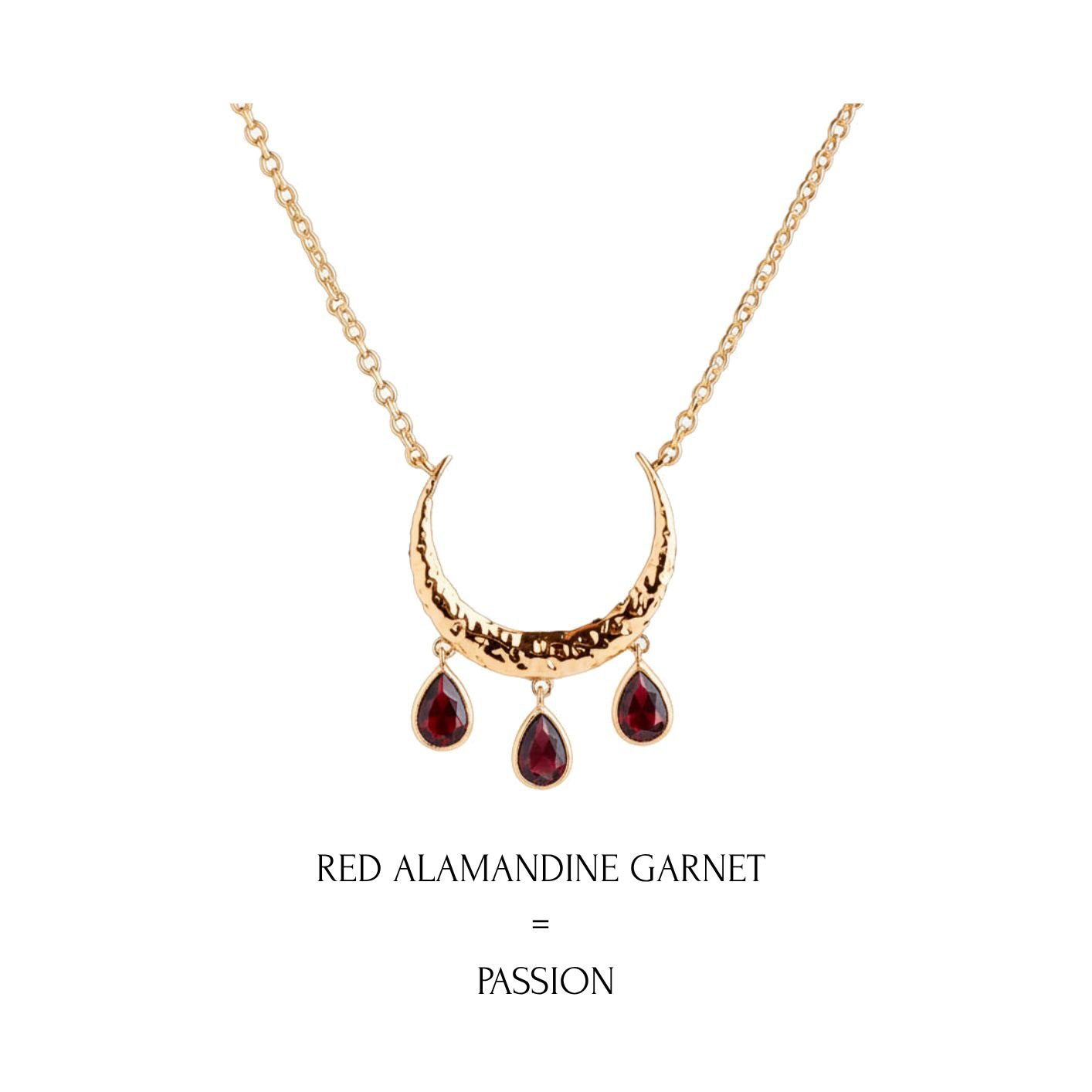 "Pendant of Abundant Blessings" Red Alamandine Garnet by Kristina Bazan by Natkina