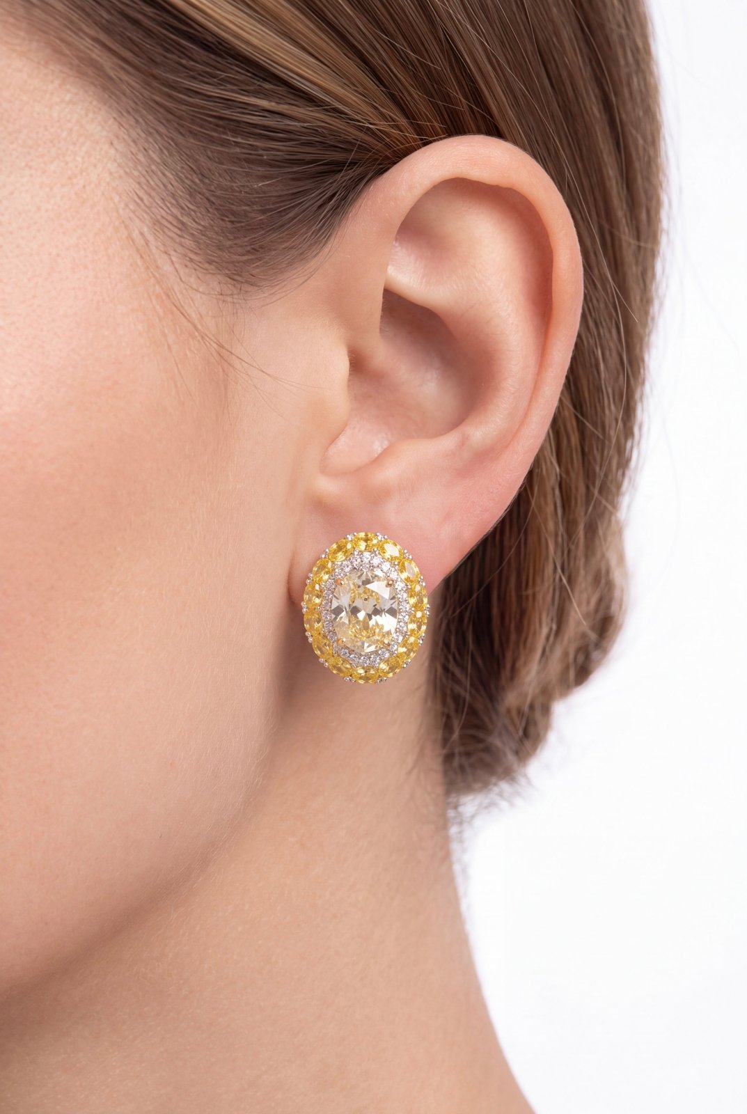 Radiant Halo Studs by Natkina