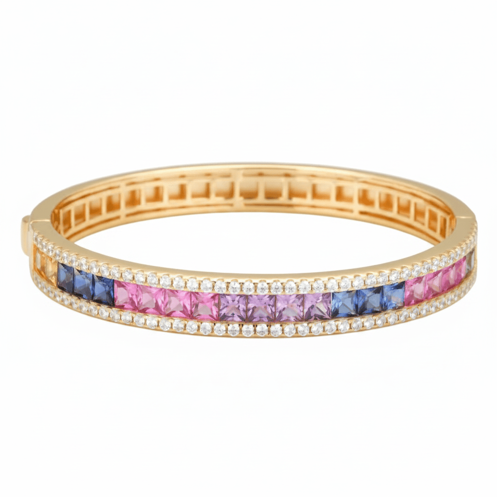 Radiant Rainbow Bangle Bracelet by Natkina