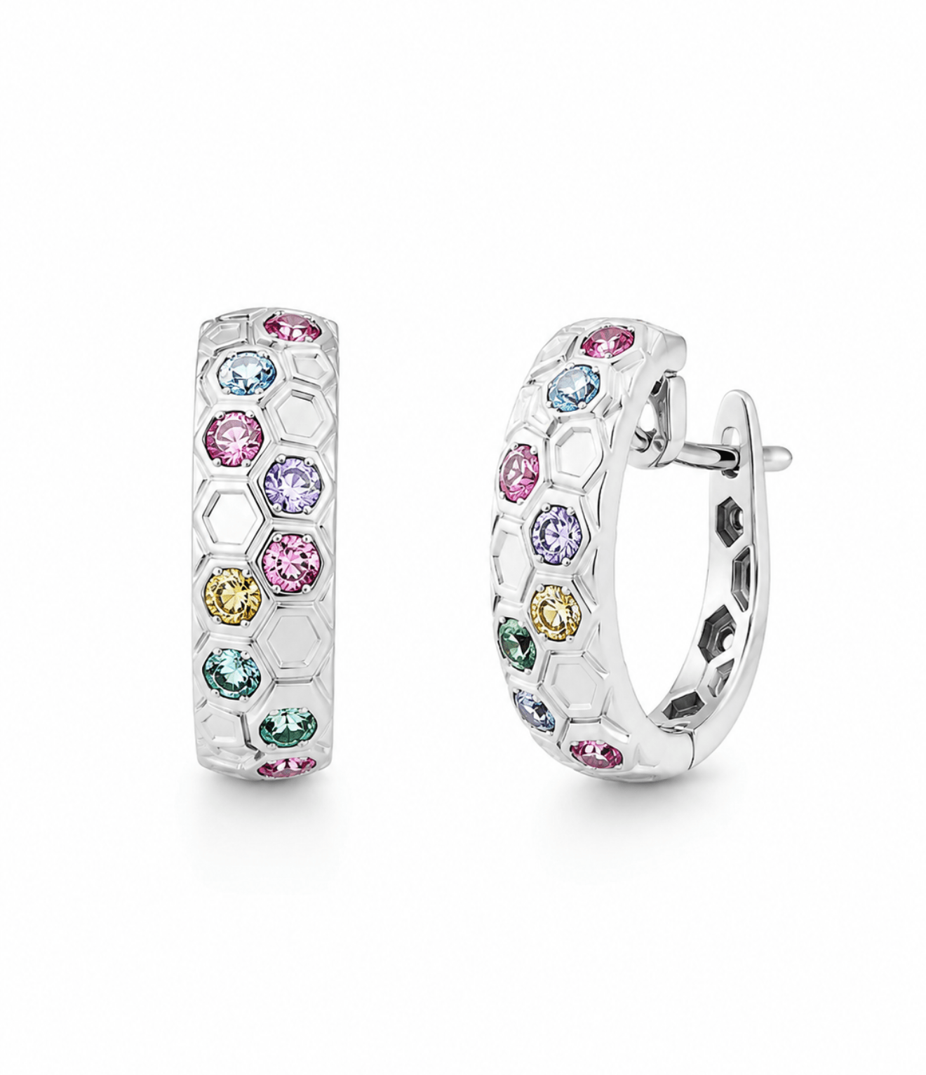 Rainbow Mosaic Earrings by Natkina