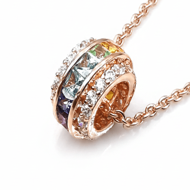 Rainbow Pendant Necklace by Natkina