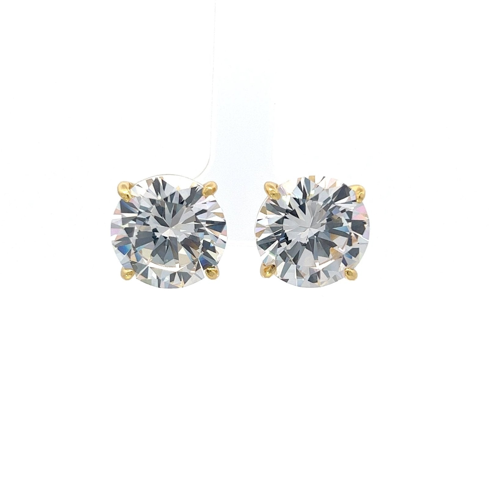 Round Stud 14mm Silver Earrings by Natkina