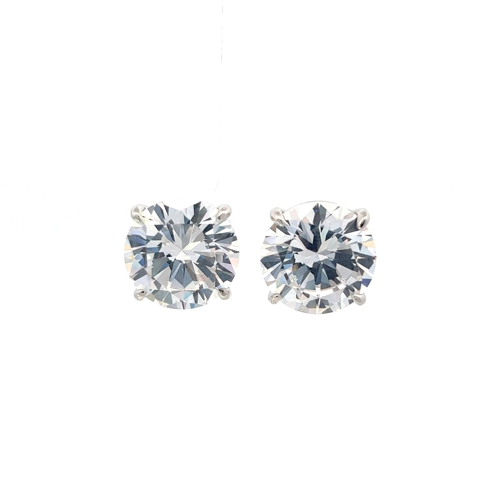 Round Stud 14mm Silver Earrings by Natkina