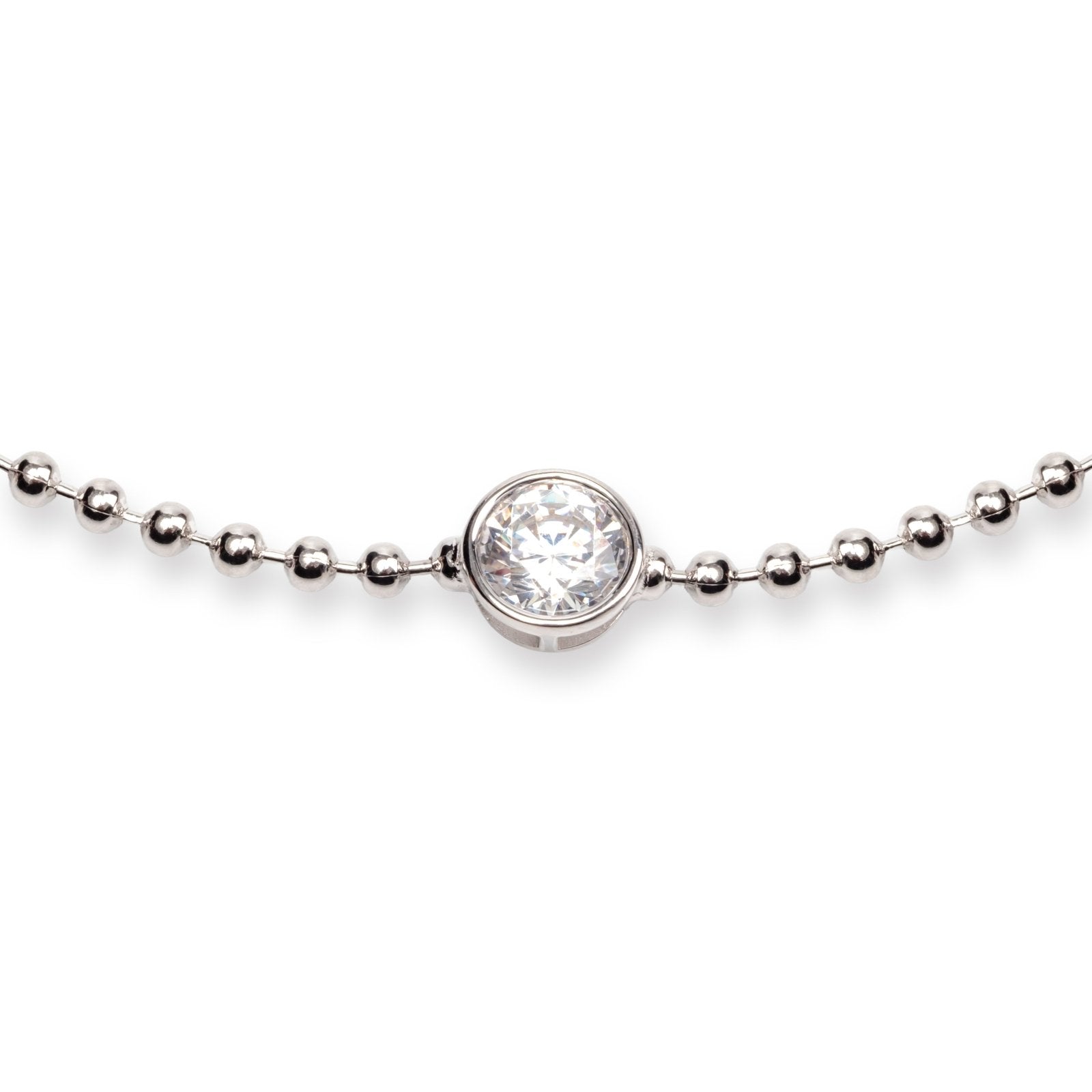 Silver Radiant Round Necklace by Natkina