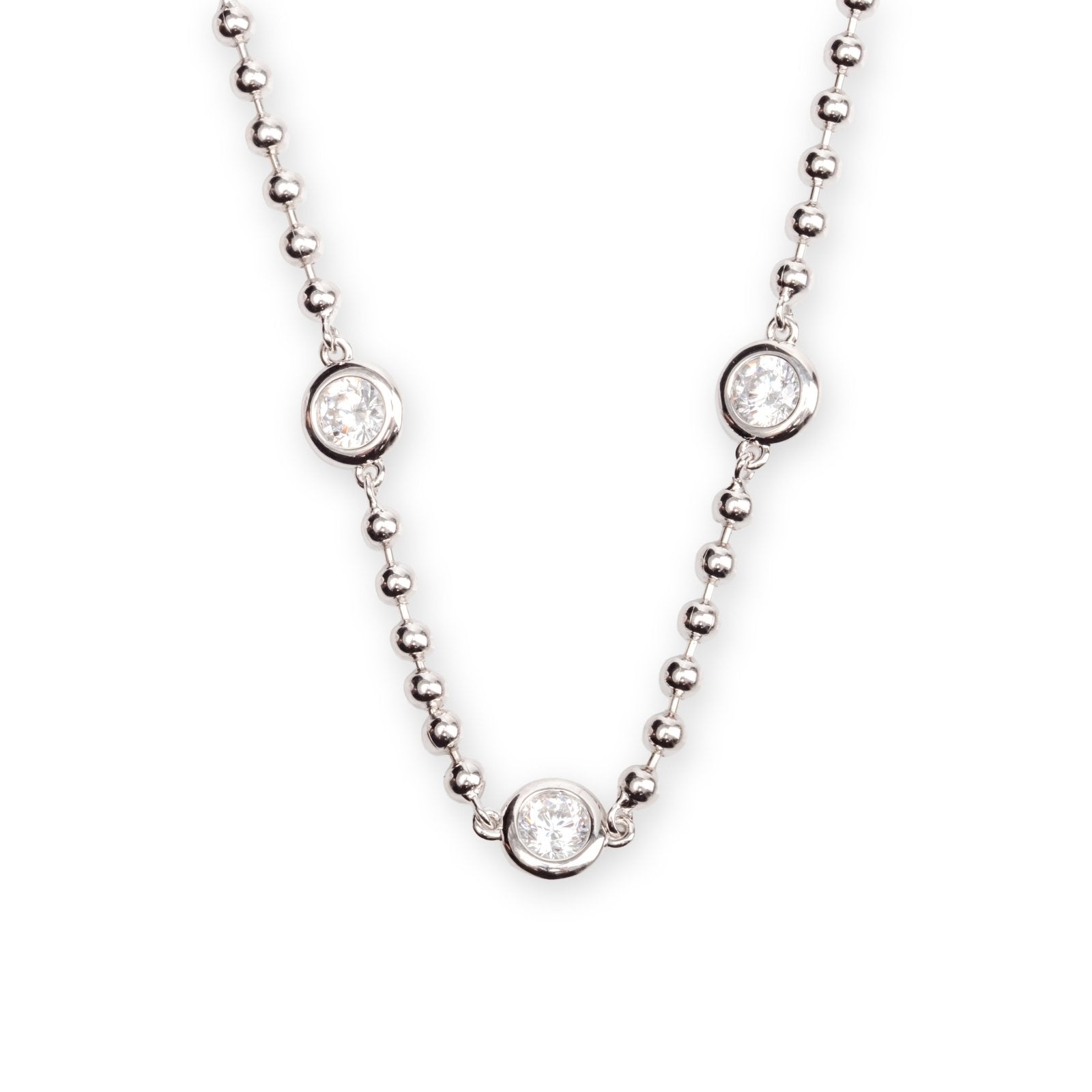 Silver Radiant Round Necklace by Natkina