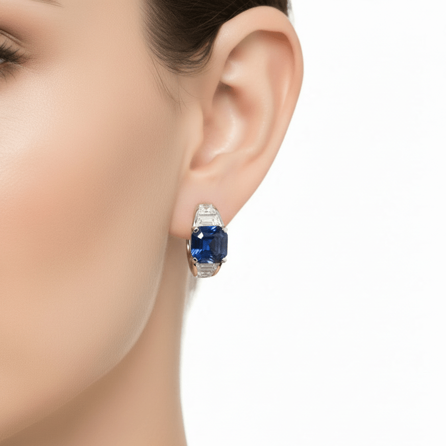 Silver Statement Earrings by Natkina