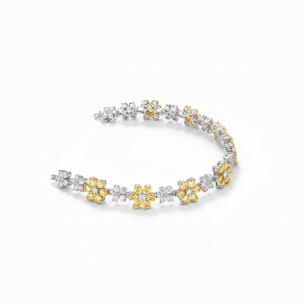 Sister Soul Flower Silver Bracelet by Natkina