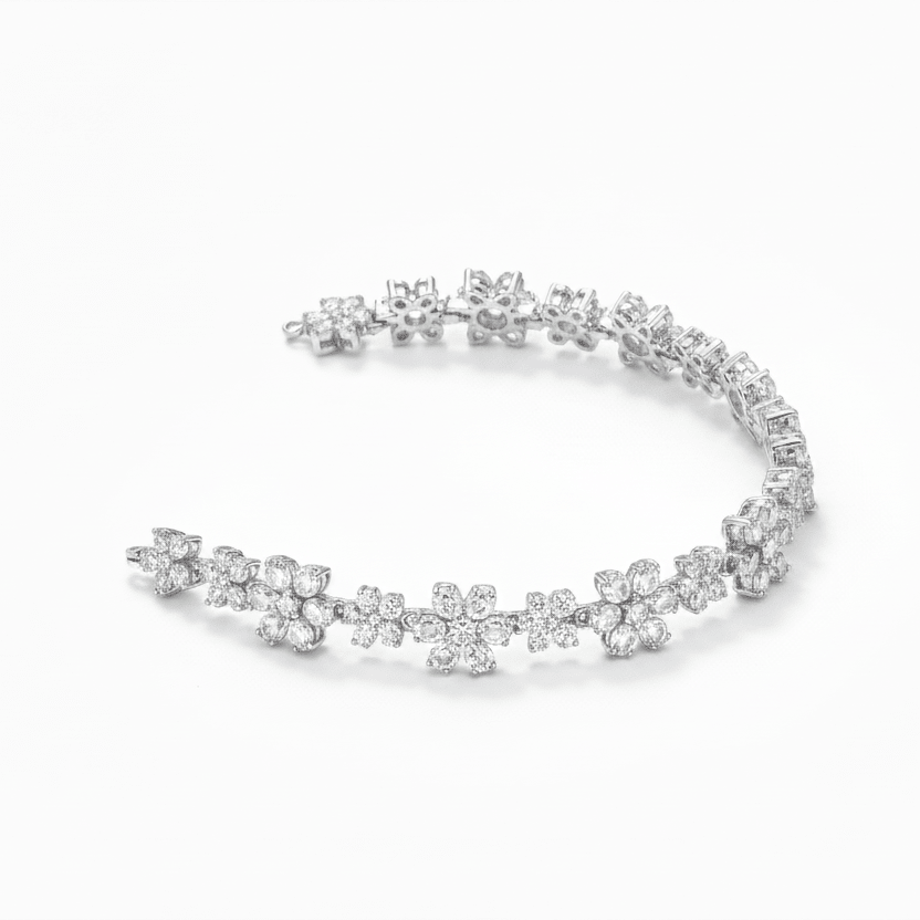 Sister Soul Flower Silver Bracelet by Natkina