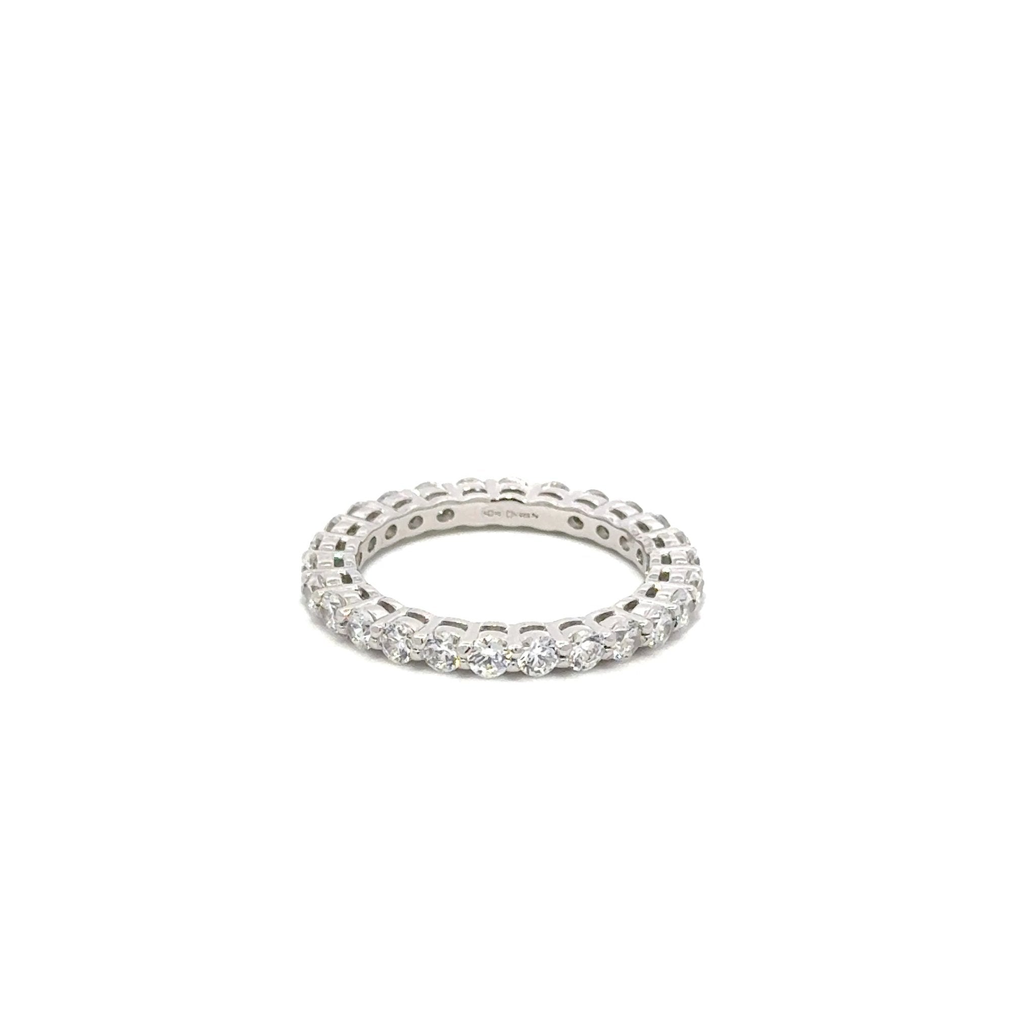 Small stones eternity Silver Ring by Natkina