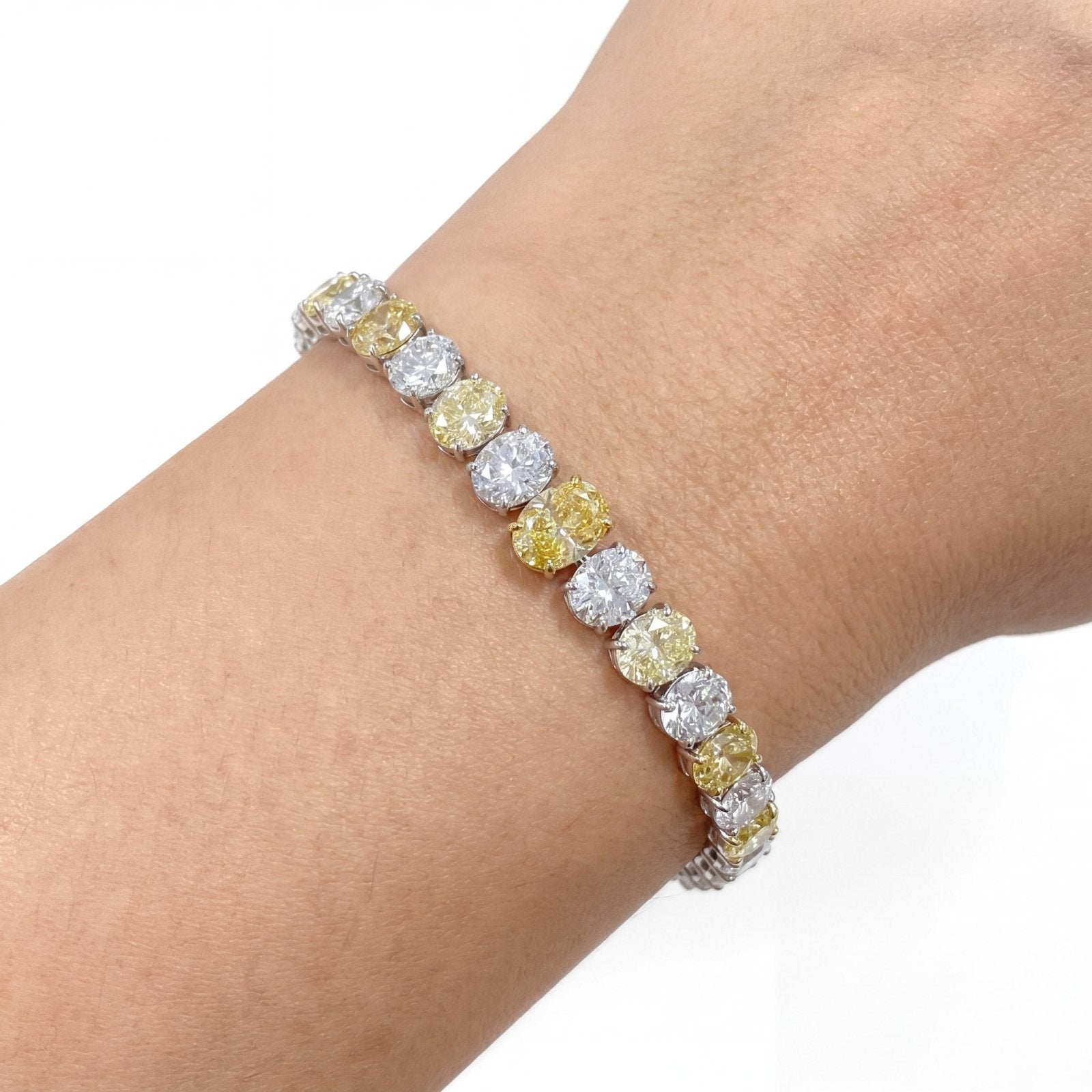 Statement Oval Tennis Bracelet by Natkina