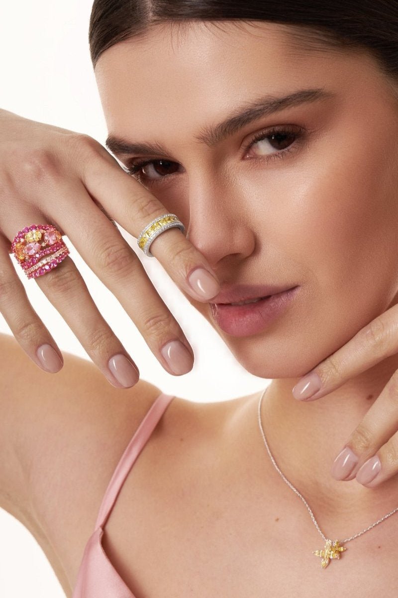 Stunning Multicoloured Ring by Natkina