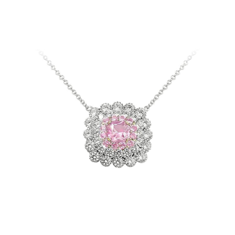 Sunflower Silver Necklace