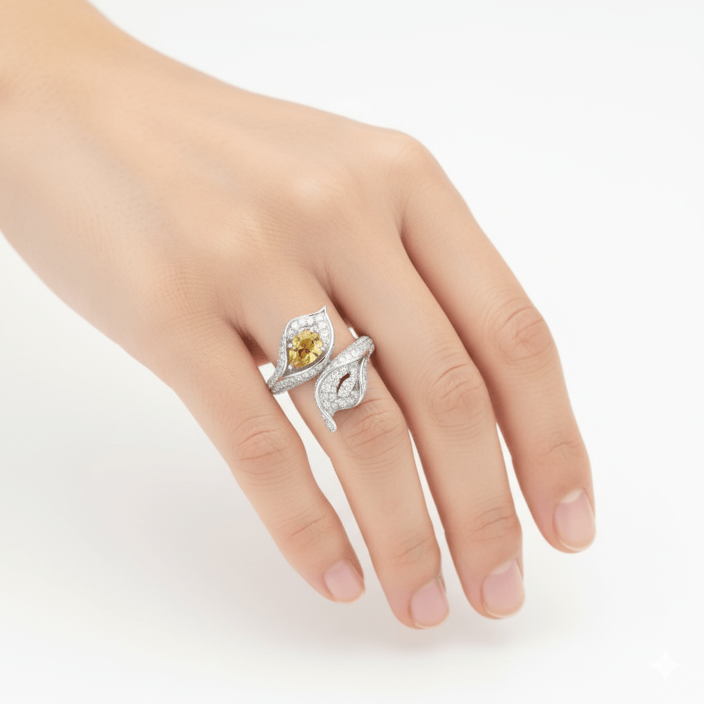 Sunrise Blossom Ring by Natkina