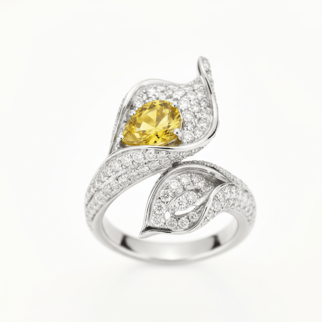 Sunrise Blossom Ring by Natkina