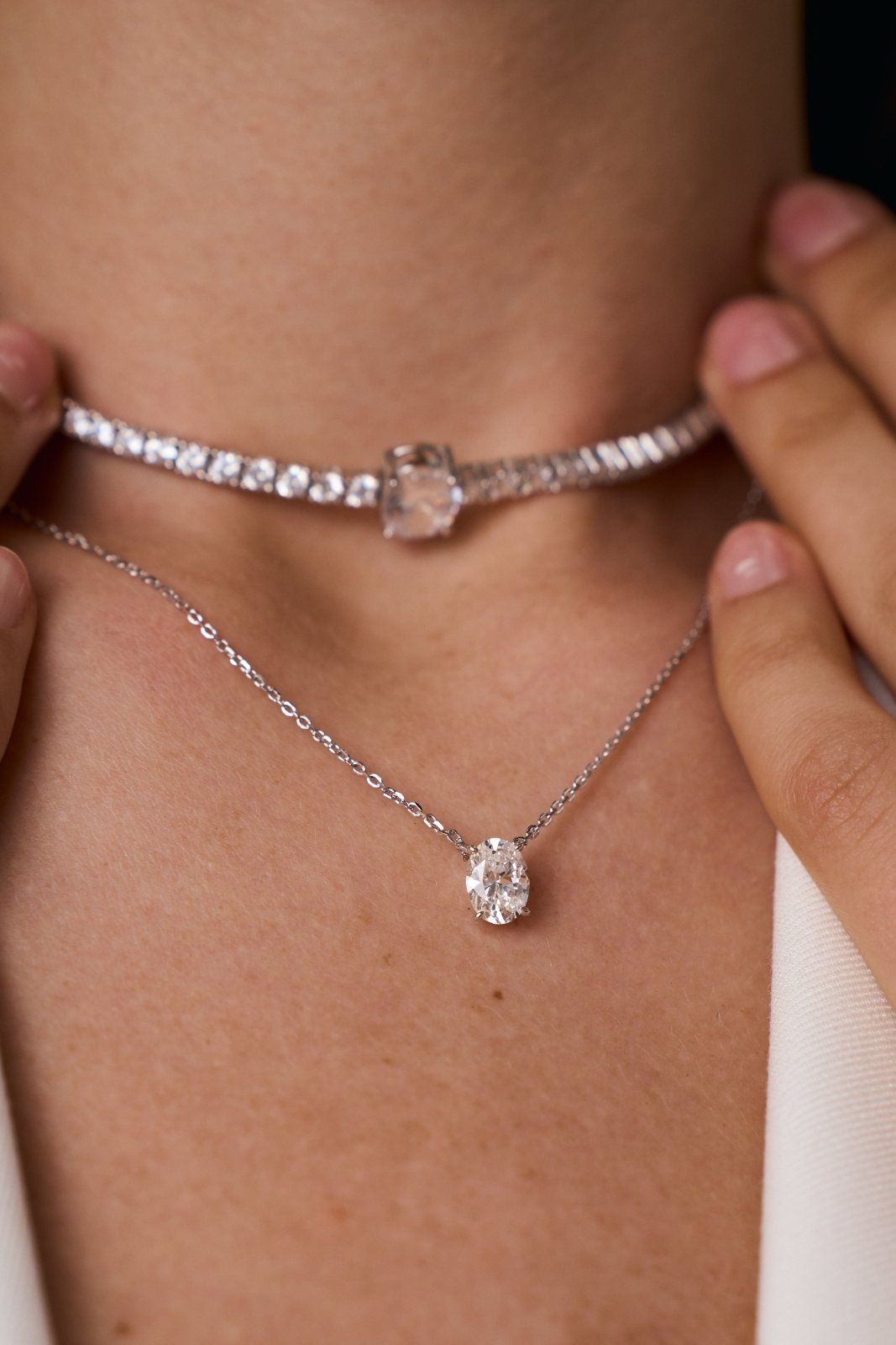 The "Elegance" Oval Pendant Necklace by Natkina