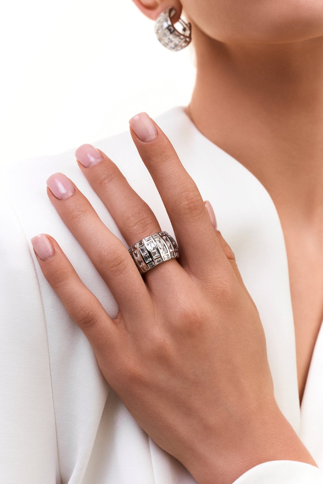 The Gilded Grid Brass Ring by Natkina