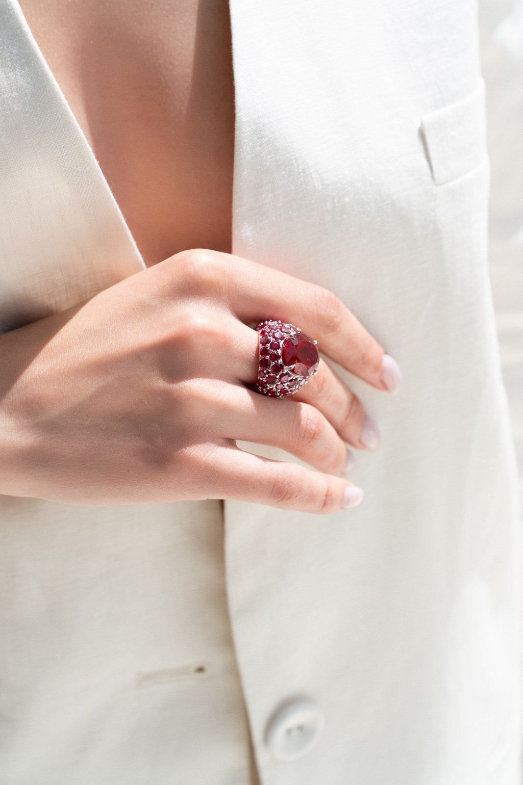 The "Light before Sunset" Ruby Ring by Natkina