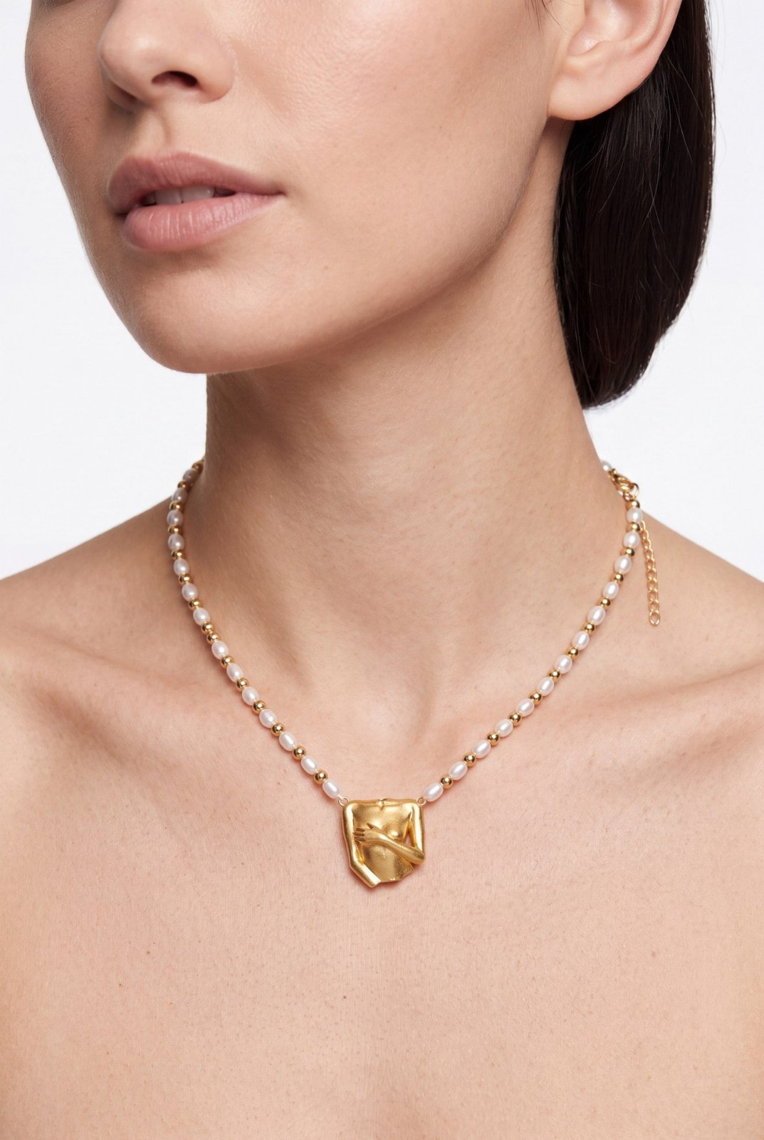 Venus' Body Silver Necklace Body Shape Collection by Natkina