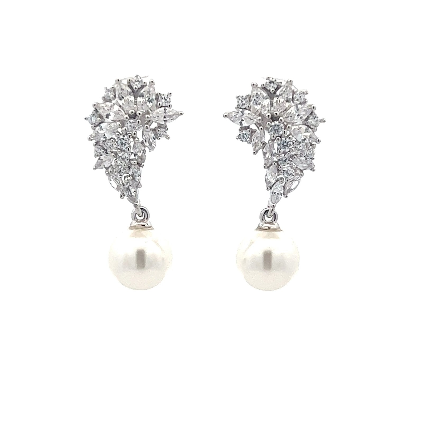 Wings Pearls Earrings by Natkina