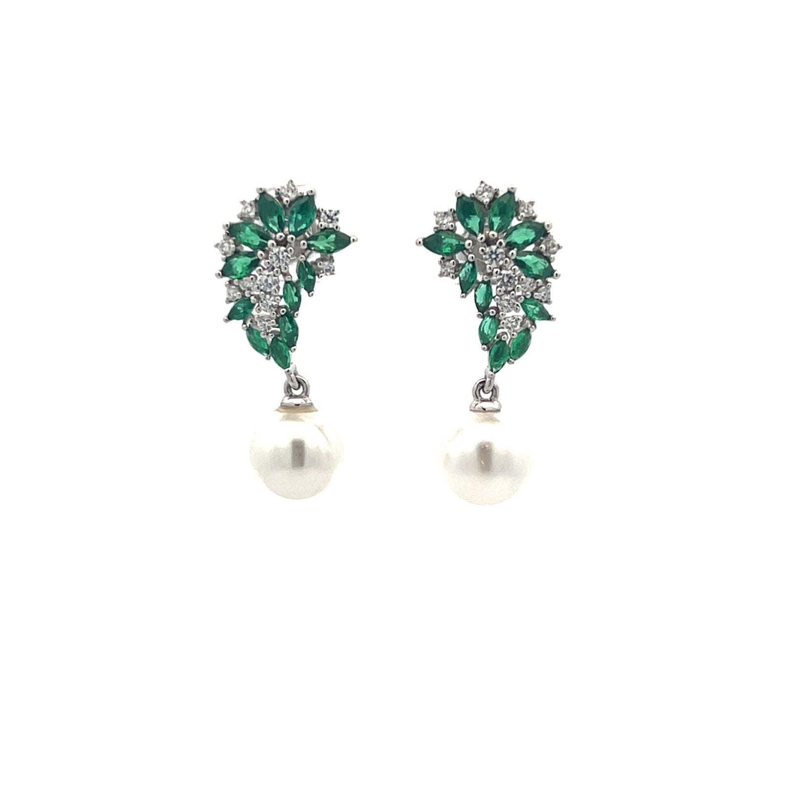 Wings Pearls Earrings by Natkina