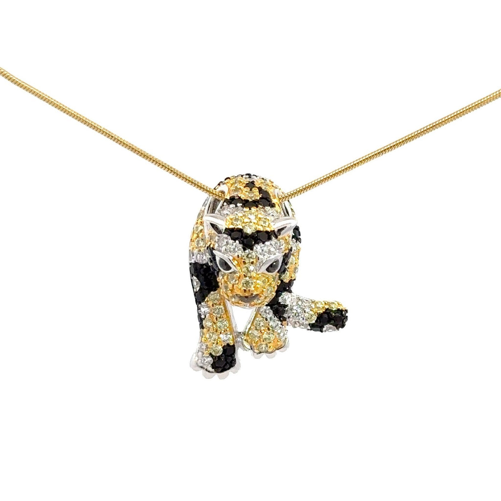 Leopard Silver Pendant