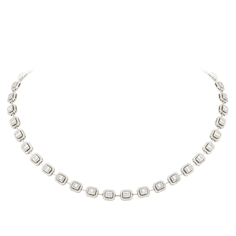 Breathtaking Diamond 18K White Gold Necklace for Her