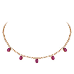 Breathtaking Diamond 18K Rose Gold Necklace for Her